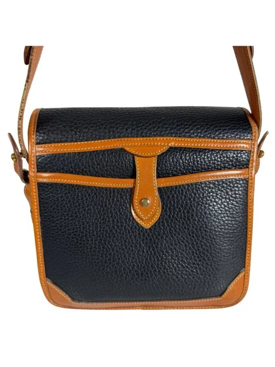 Vintage Dooney & Bourke All Weather Leather Pebble Grain Black Cross Body Bag - Picture 5 of 15